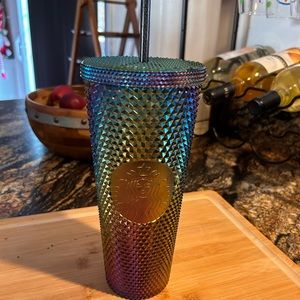 RAINBOW METALLIC 24oz STARBUCKS TUMBLER 🌈